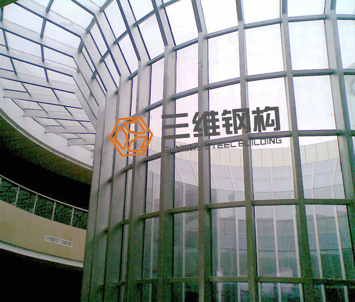 山東三維鋼結構公司玻璃幕墻
