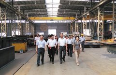 9月7日，市人大領導來三維鋼結構公司參觀視察