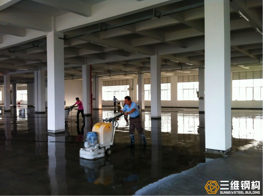 混凝土廠房施工現場圖