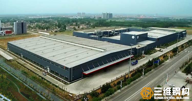 金鼎實業(yè)鋼結(jié)構(gòu)廠房工程外觀圖