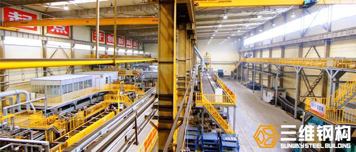 金鼎實業(yè)鋼結(jié)構(gòu)廠房工程內(nèi)部車間圖