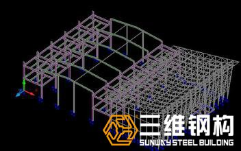 單層多跨鋼結構廠房設計圖紙